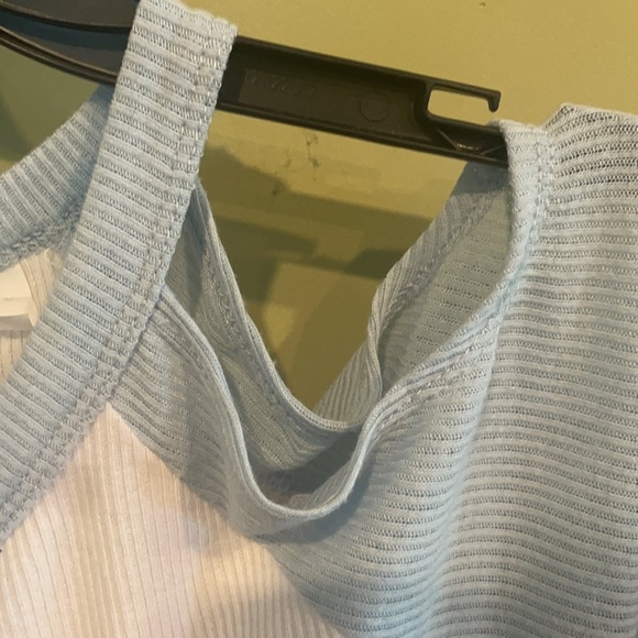 PACSUN Long Sleeve Thin Ribbed Shirt with Cutouts at Shoulders. Size S. - Picture 4 of 5